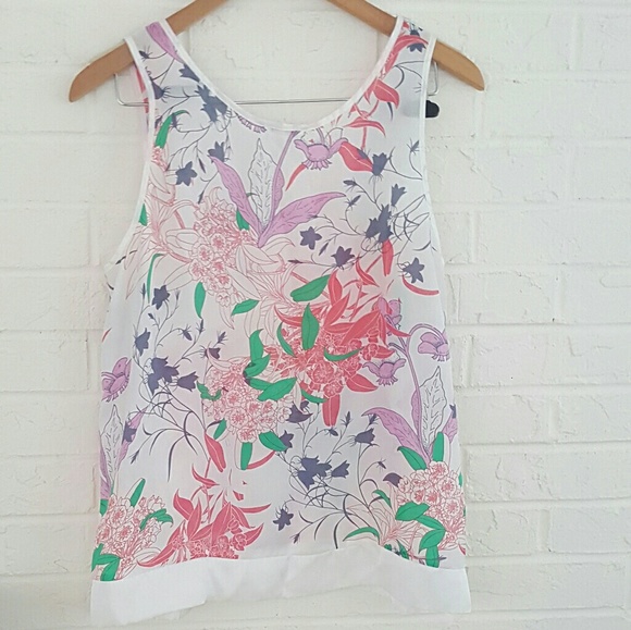 Sheer floral print pajama top by J. Crew - Picture 2 of 4